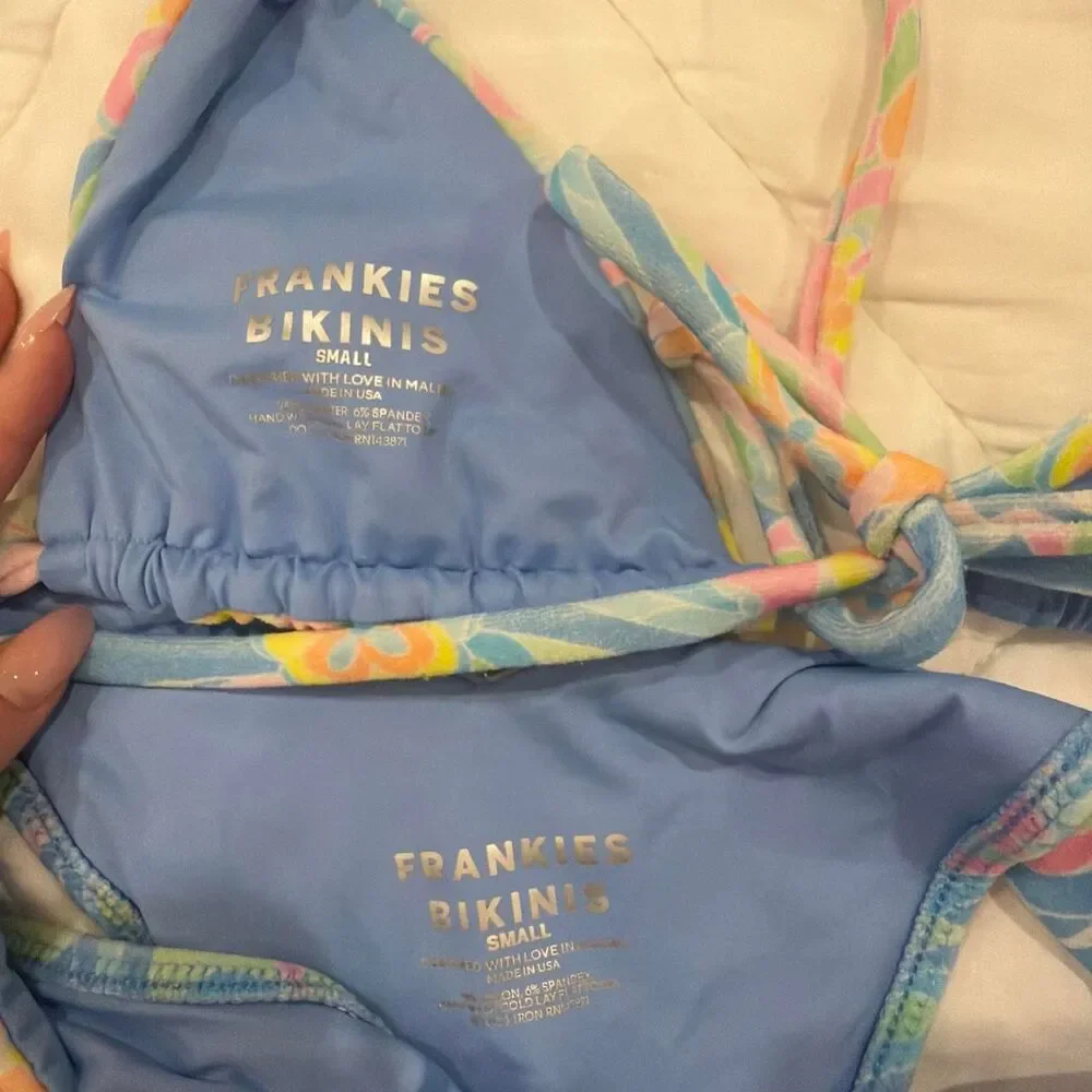 frankies bikinis pastel floral bikini set